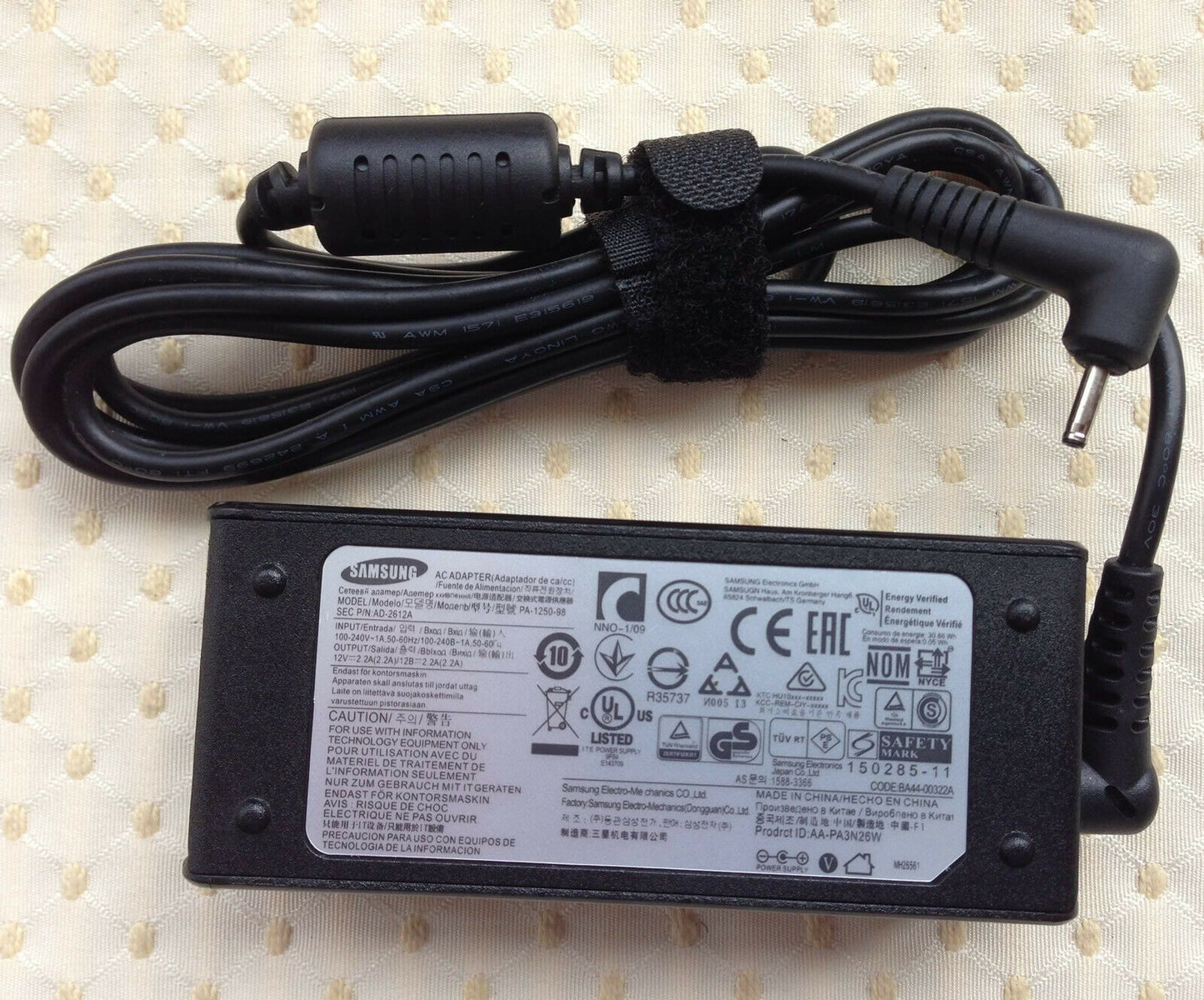 New Original Samsung 26W AC Adapter&Cord for Samsung Chromebook 3 XE500C13-S02US