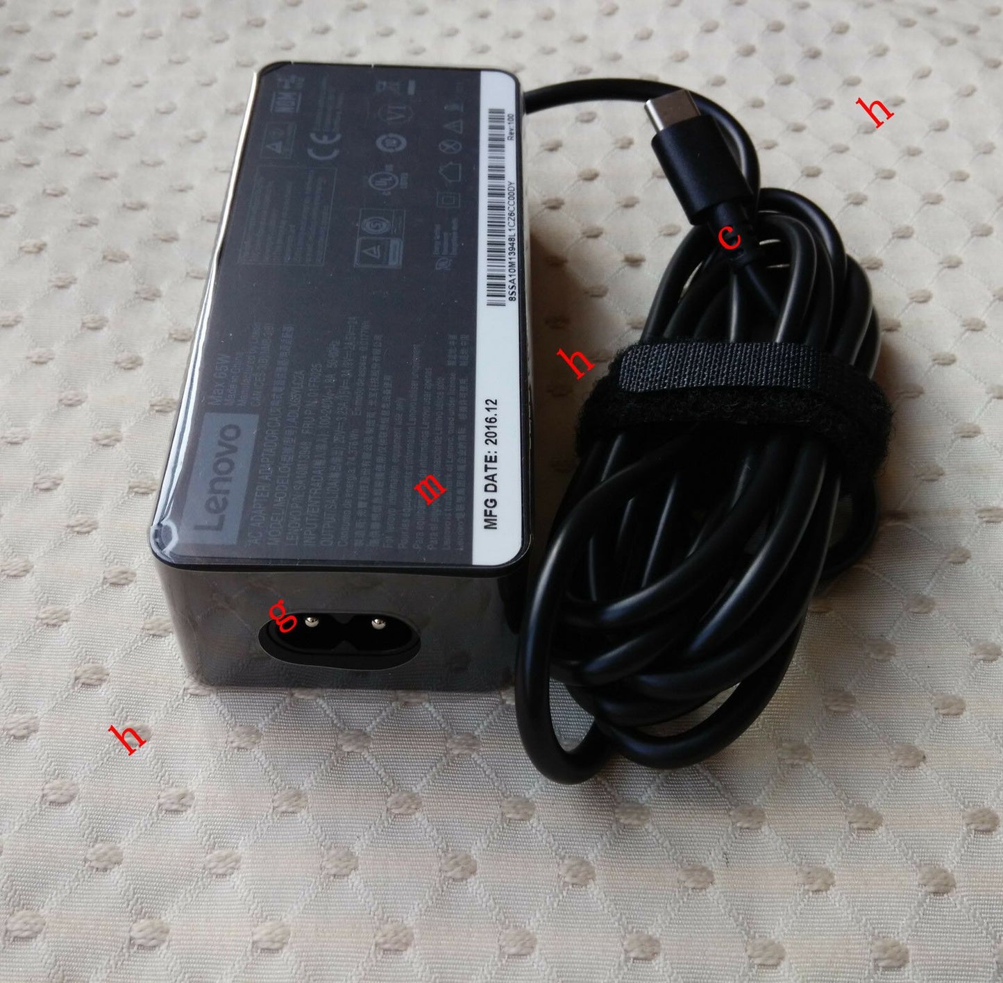 Original Lenovo ThinkPad 01FR025,4X20M26268,ADL65YLC2A,SA10M13948 AC/DC Adapter