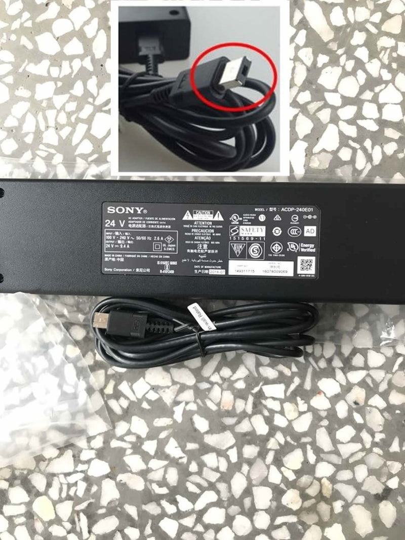 New Original OEM Sony LED TV XBR-65X900E,ACDP-240E01,24V 9.4A AC Adapter&DC Cord