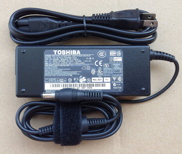Original Genuine Toshiba PA3468U-1ACA AC Adapter+Power Cord 19V 3.95A NEW