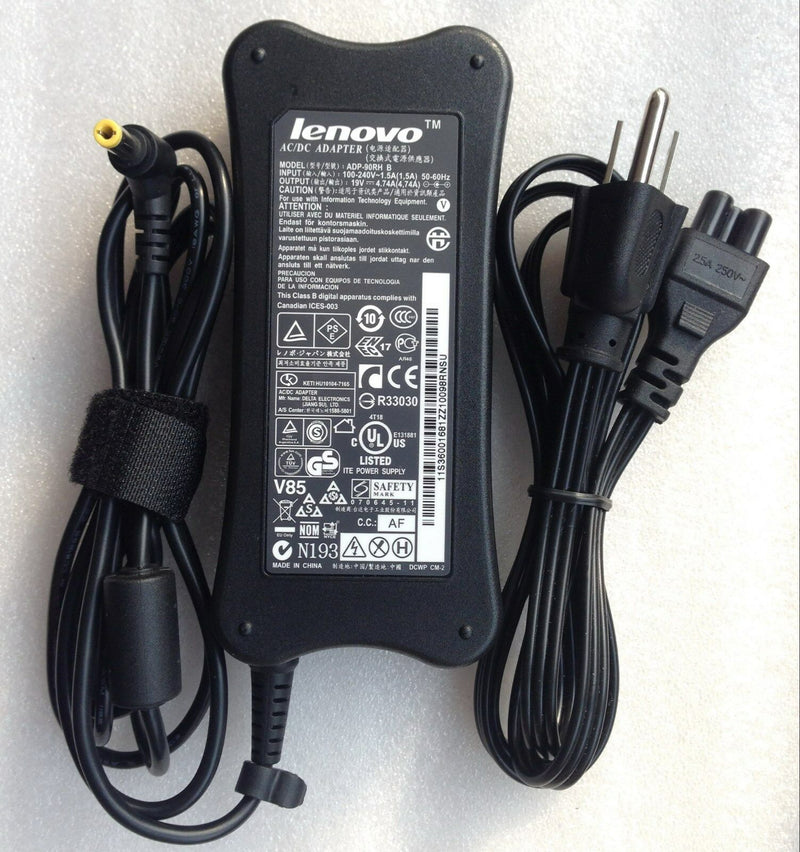 Original Genuine Lenovo ADP-90RH 19V 4.74A 90W AC Power Adapter Charger/Cord OEM