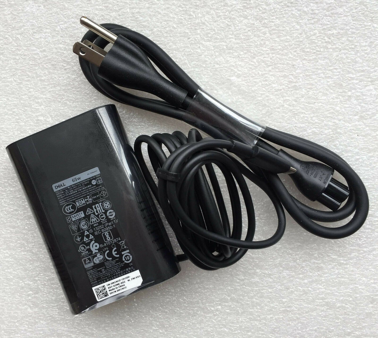 @Original Dell 65W Type-C AC Adapter for Dell Chromebook 13 3380/65JV2,HA65NM170