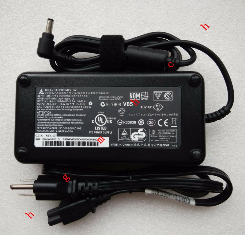 @Original OEM 150W AC Adapter&Cord for MSI GF62 8RD-253TW,A14-150P1A,ADP-150VB B