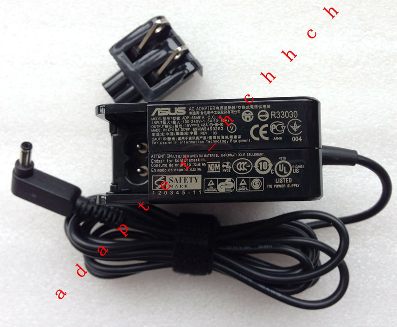 @New Original OEM ASUS 65W 19V AC Adapter for ASUS ZENBOOK UX305CA-EHM1 Notebook
