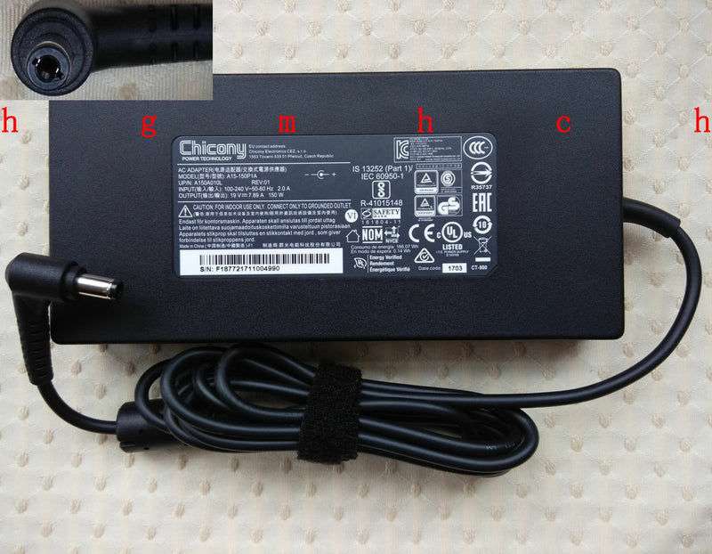 @New Original OEM Chicony AC Adapter for Clevo P955ET1/P3200,A15-150P1A Notebook