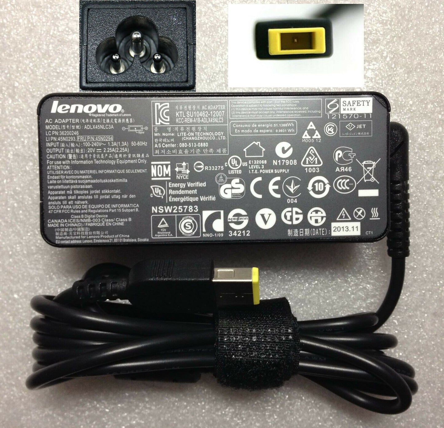Original Lenovo AC/DC Adapter for Lenovo Z50-70 59436266,ADLX45NCC3A,ADLX45NLC3A