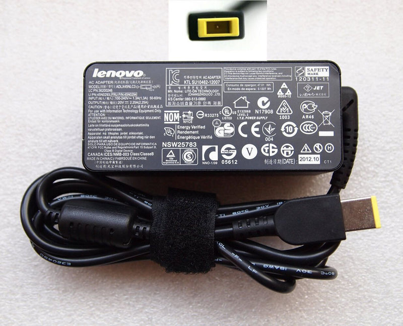 @Original OEM Lenovo ADLX45NLC3/36200246 45W AC Adapter Charger IdeaPad Yoga 11