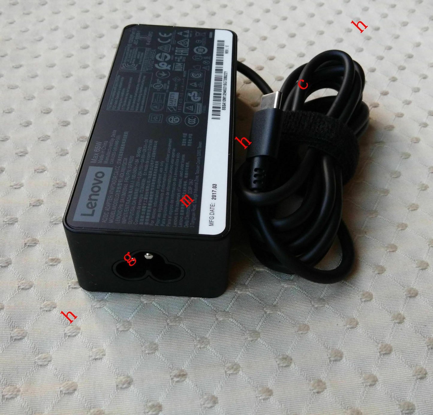 @New Original Lenovo 65W USB-C AC Adapter for Yoga C930-13IKB 81C4 Series Laptop