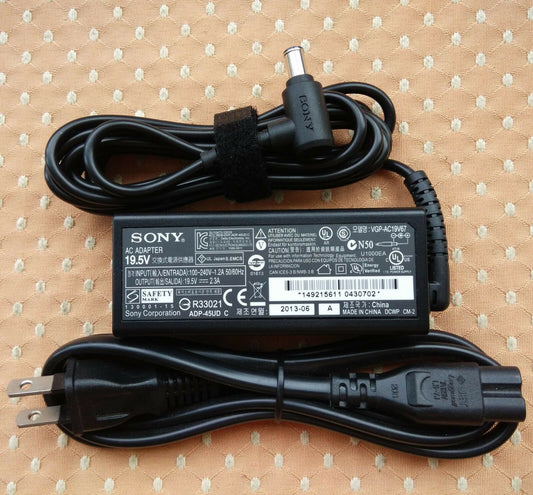 Original Genuine OEM 45W AC Adapter for Sony Vaio SVF14A15CXS,VGP-AC19V67 Laptop