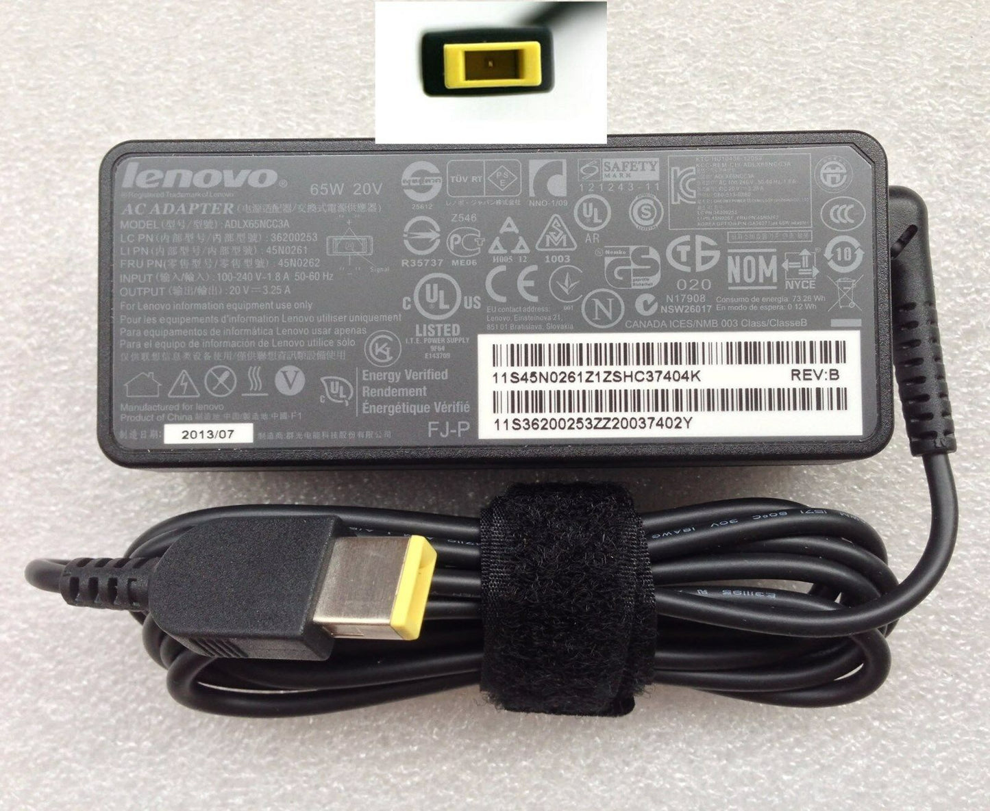 &Original OEM 65W AC Adapter for Lenovo IdeaPad Yoga ADP-65XBA,36200124,36200253