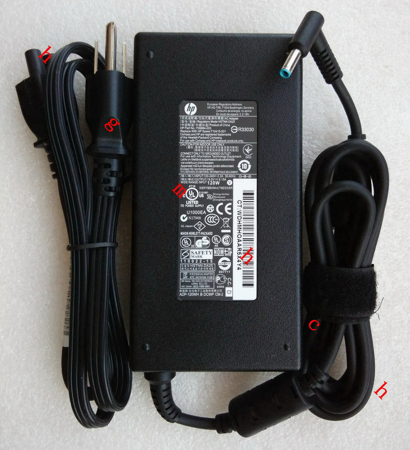 Original Genuine OEM HP 120W 19.5V AC Adapter for HP Envy 15-Q493CL,710415-001