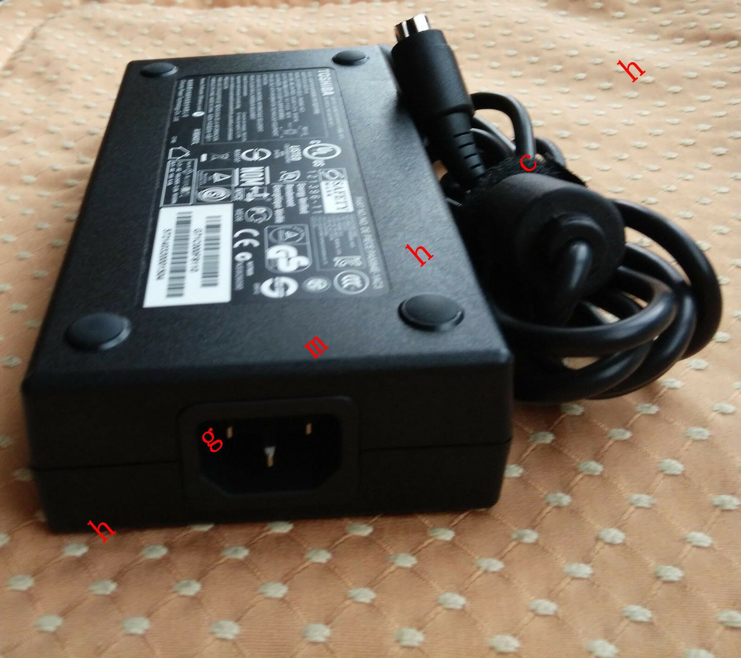 Original OEM Toshiba 180W Cord/Charger Qosmio X75-A7162KM,X75-A7163KM,X75-A7170