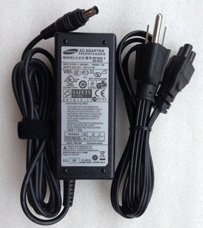 Original OEM 60W AC Adapter Charger Samsung NP-R540I R540-JA02 R580 R620 AD-6019