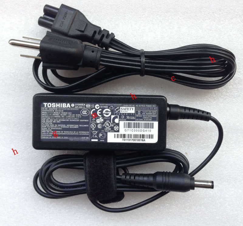 New Original Genuine OEM 45W AC Adapter for Toshiba KIRA PSU7FA-00U00K Ultrabook