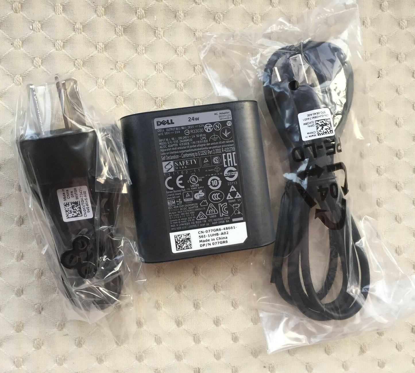 New Original Dell Venue 11 8 7 Pro Tablet AC Adapter&AU plug 24W DA24NM130 77GR6
