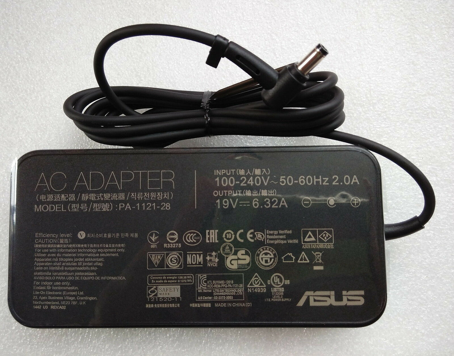 Original OEM AC Adapter for ASUS ROG GL553VW-FY089T,PA-1121-28,A15-120P1A Laptop