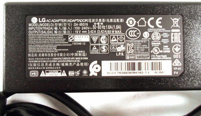 Original OEM LG 65W 19V AC Adapter for LG 34UB67-B UltraWide IPS LCD/LED Monitor