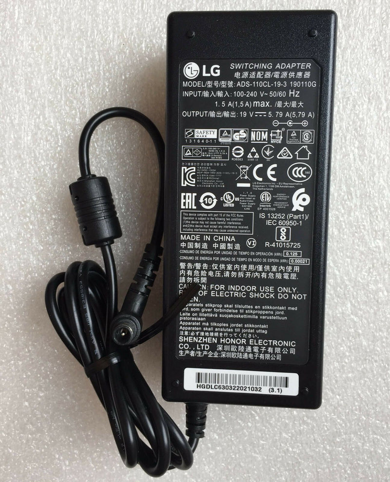 New Original OEM LG 34UM89C-P Monitor,EAY63032202,19V 5.79A Switching Adapter