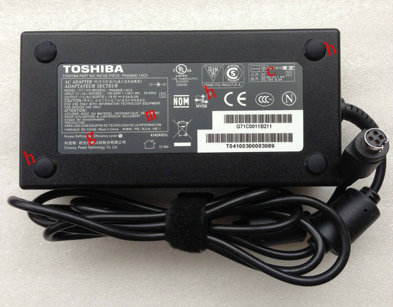 OEM Toshiba 180W Charger Qosmio X70-A0DW PSPLTA-0DW068,PA5084A-1AC3,PA5084E-1AC3