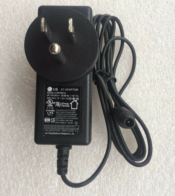 New Original LG 19V AC/DC Adapter for LG IPS Monitor 27MP38HQ 27MP38VQ,LCAP26A-A