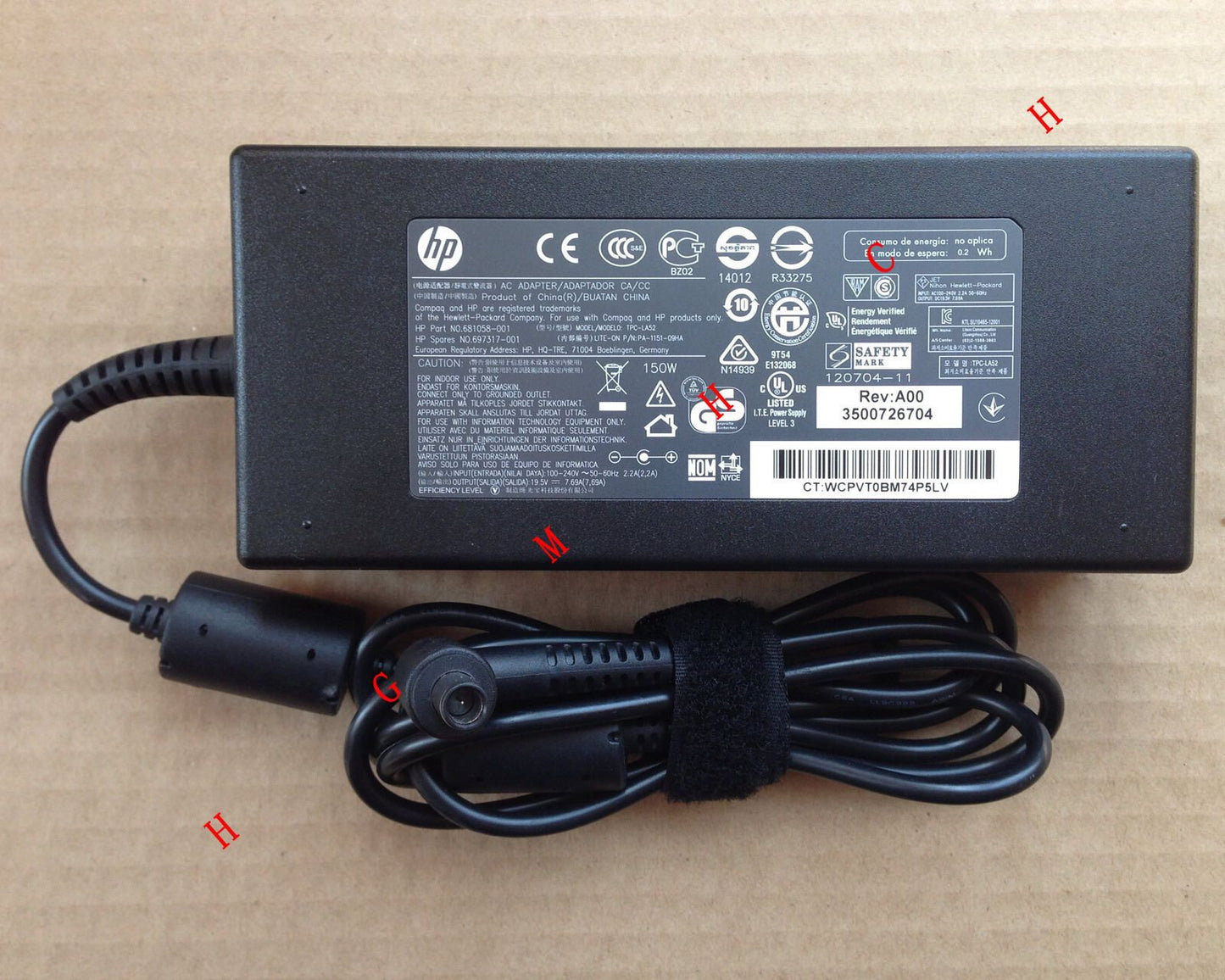 OEM HP 150W Smart AC Adapter for HP Envy TouchSmart 20-d000 Series All-in-one PC