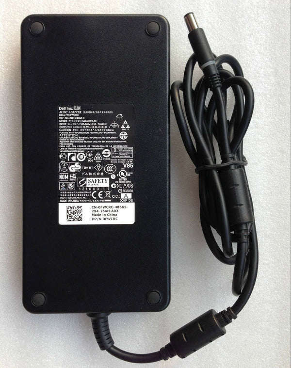 Original Genuine OEM 240W AC/DC Adapter for Dell Alienware M17x R4 Gaming Laptop