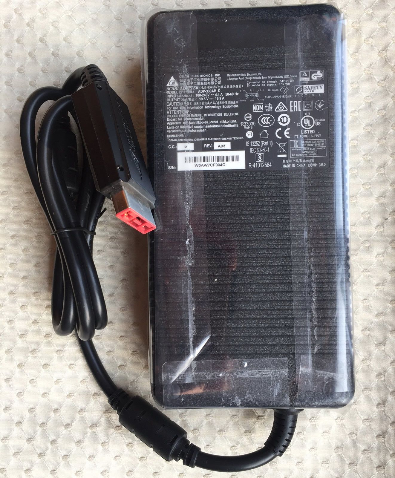 Original Delta ASUS 330W 19.5V AC Adapter for ASUS ROG GX800VH-XS79K,ADP-330AB D
