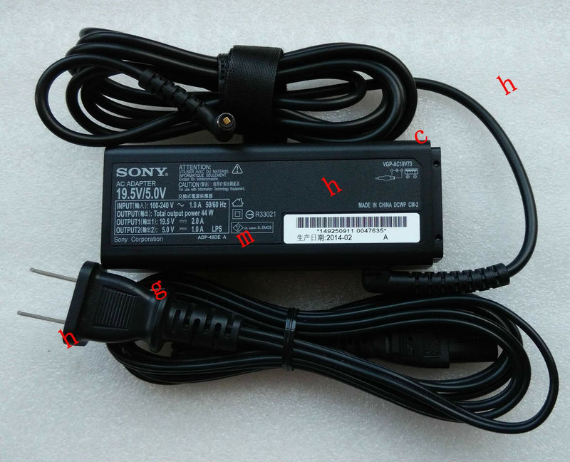 Original Sony Vaio Fit 13A SVF13N17PXB,VGP-AC19V73,149250911 44W AC Adapter&Cord