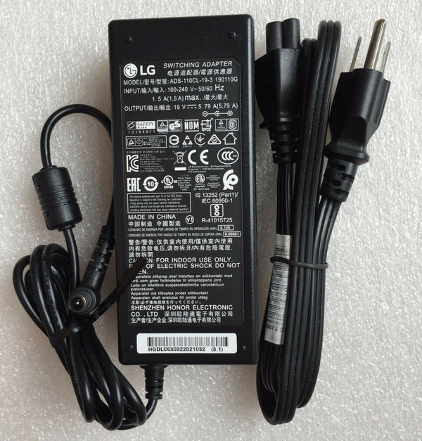 Original OEM LG Monitor 34UM88C-P, ADS-110CL-19-3,190110G,EAY63032202 AC Adapter