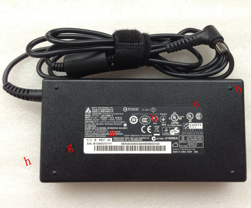 New OEM Delta 120W 19.5V Slim AC Adapter for MSI GP60 2OD-038BE LEOPARD Notebook