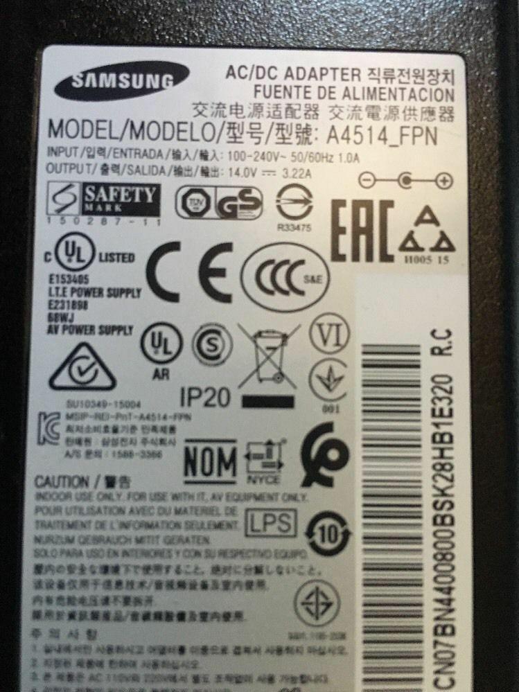 New Original OEM Samsung U28E590D LED Monitor,A4514_FPN,BN44-00800B AC Adapter@@