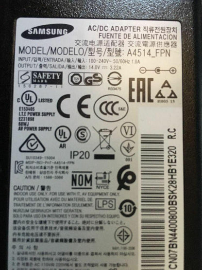 New Original OEM Samsung U28E590D LED Monitor,A4514_FPN,BN44-00800B AC Adapter@@