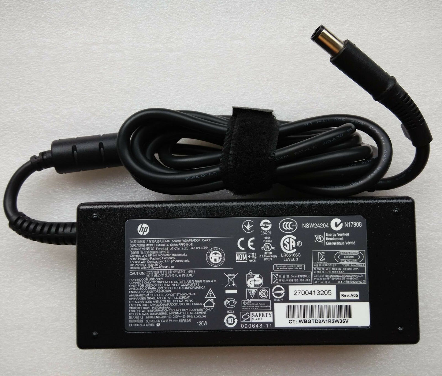 Original OEM HP 120W AC Adapter for HP Pavilion DV7-4071NR,DV7-4074CA,DV7-4080US