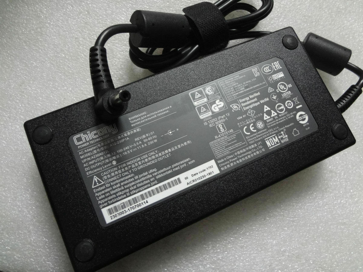 @Original OEM 19.5V 11.8A AC Adapter&Cord for ASUS ROG Strix GL502VS-US71 Laptop