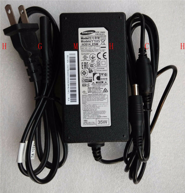Original OEM Samsung S24D300H LED Monitor A3514_ESM,BN44-00720A 35W AC Adapter@@
