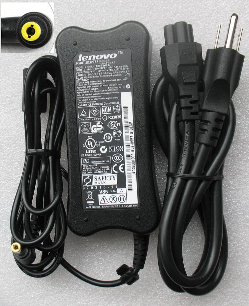 Original OEM 65W AC Power Adapter Charge/Cord for Lenovo IdeaPad U450P/U455/U550