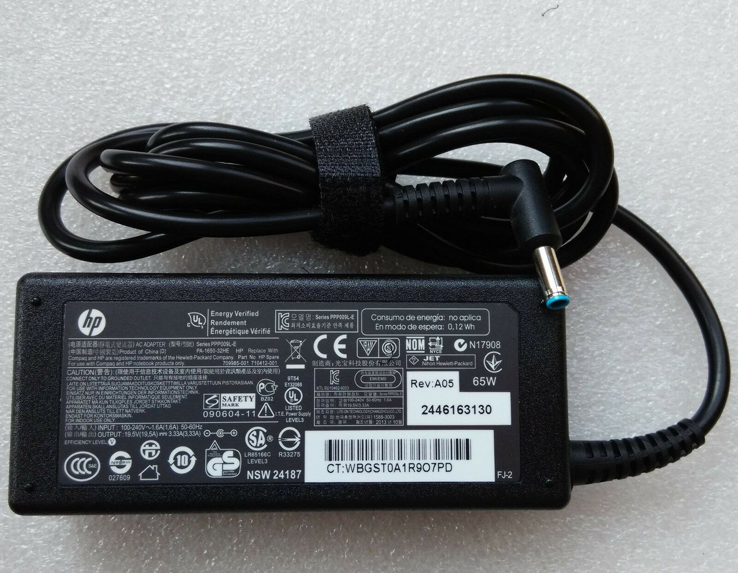 New Original Genuine OEM 65W AC Power Adapter for HP Pavilion 17-E121CA Notebook
