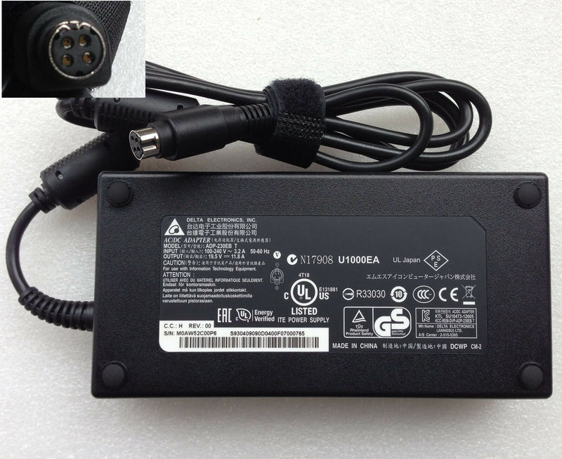 #New Original OEM Delta 230W 19.5V 11.8A AC Adapter for Clevo X711 Gaming Laptop