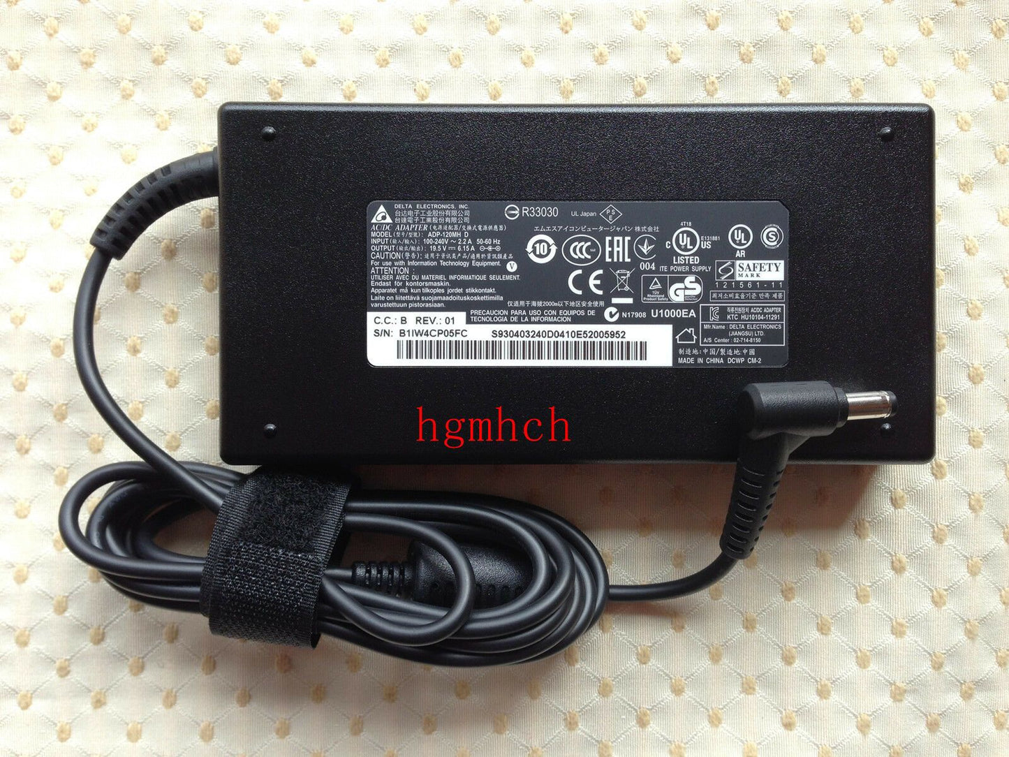Original OEM MSI Delta 120W AC Adapter for MSI PX60 2QD-039FR,ADP-120MH D,Laptop