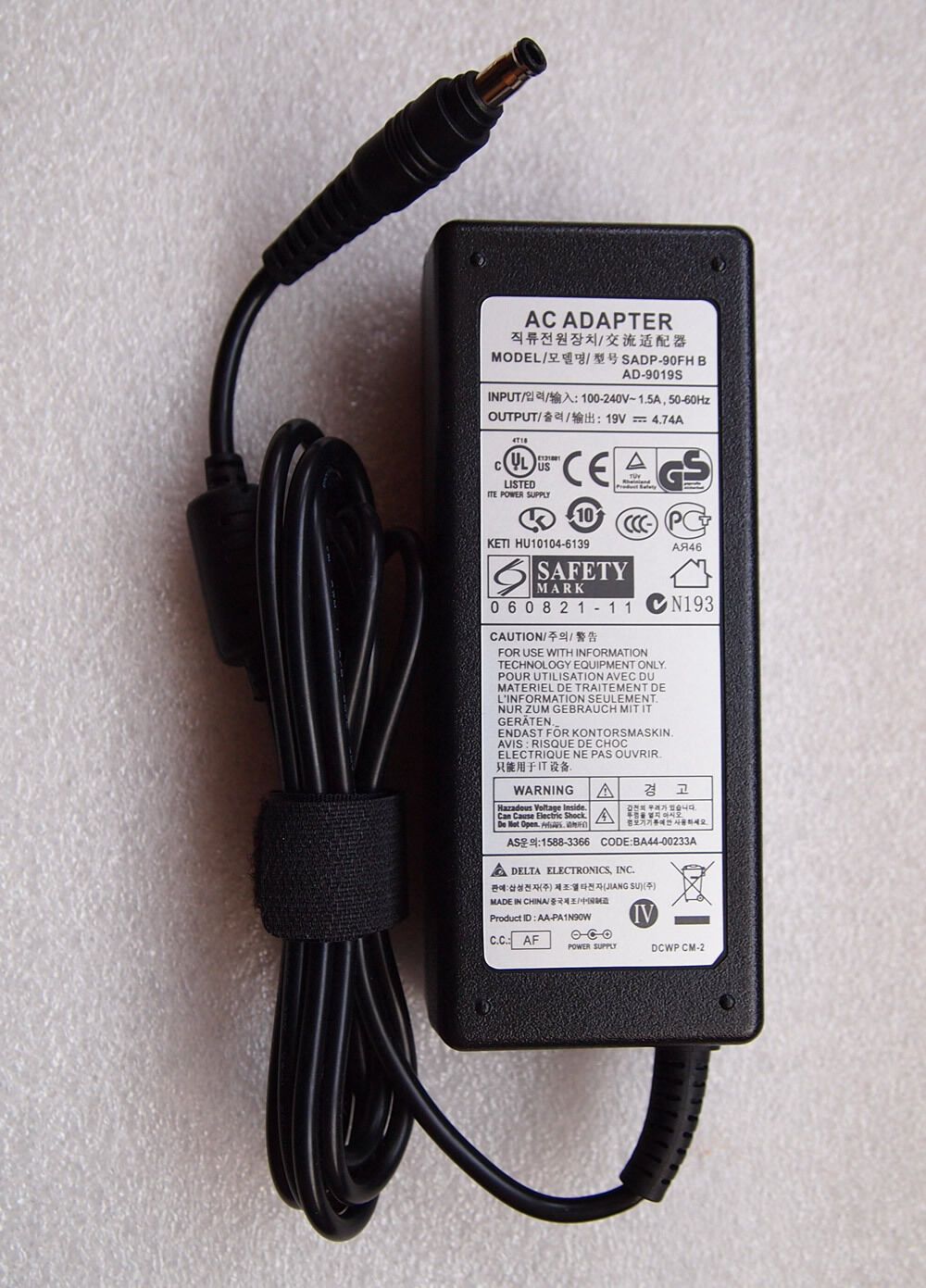 Original OEM Laptop Charger Samsung NP350E5C-A02US,NP350E5C-A01AU,NP350E5C-A02AU