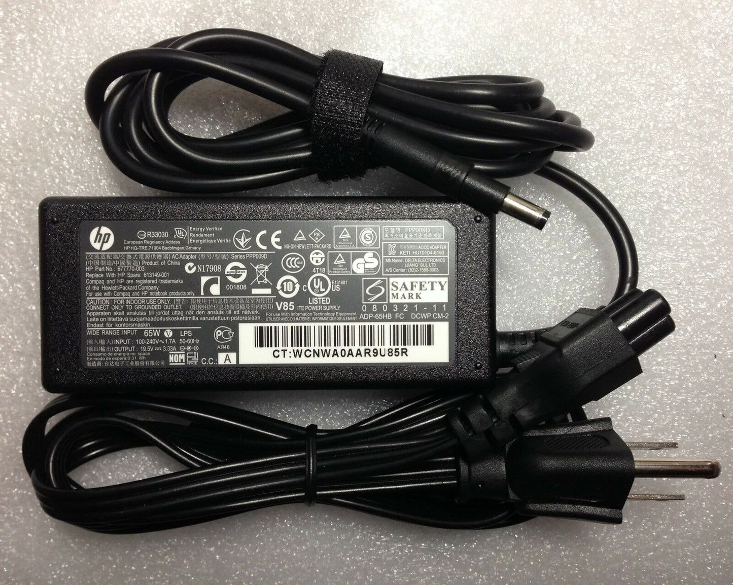 Original Genuine 65W AC Adapter Cord for HP Envy 14-3010nr Spectre 14" Ultrabook