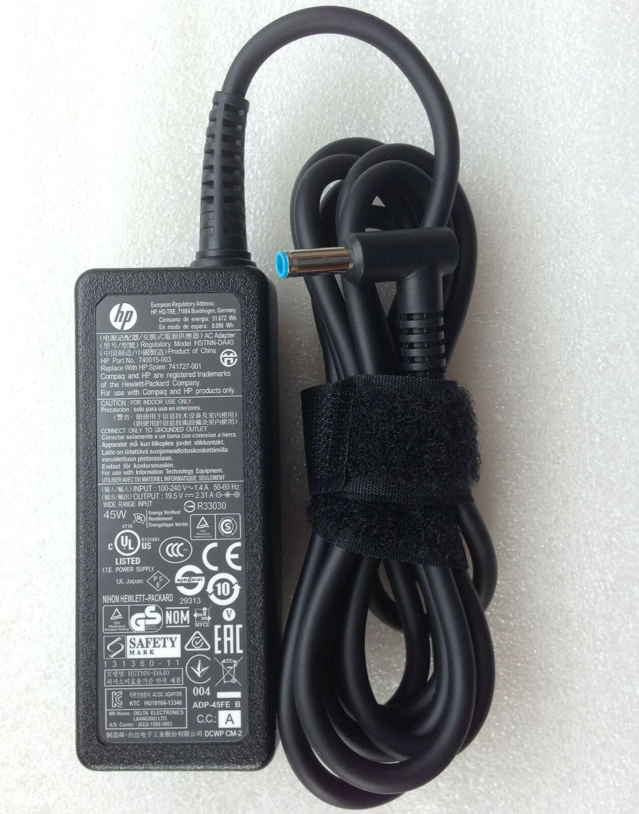 New Original Genuine OEM HP 45W 19.5V 2.31A AC Adapter for HP 15-f100dx Notebook