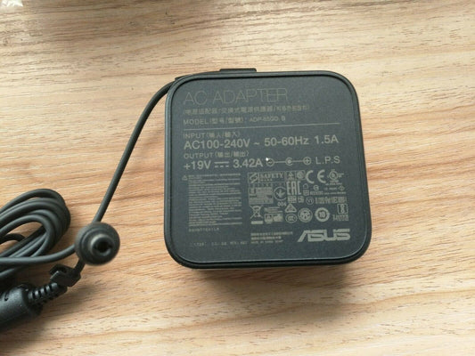 Original ASUS 65W AC/DC Adapter&Cord for ASUS VX24AH,VX24AH-W,VX24AQ Led Monitor