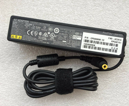 Original OEM Fujitsu Slim AC Power Adapter&Cord for Fujitsu LifeBook U772 Laptop