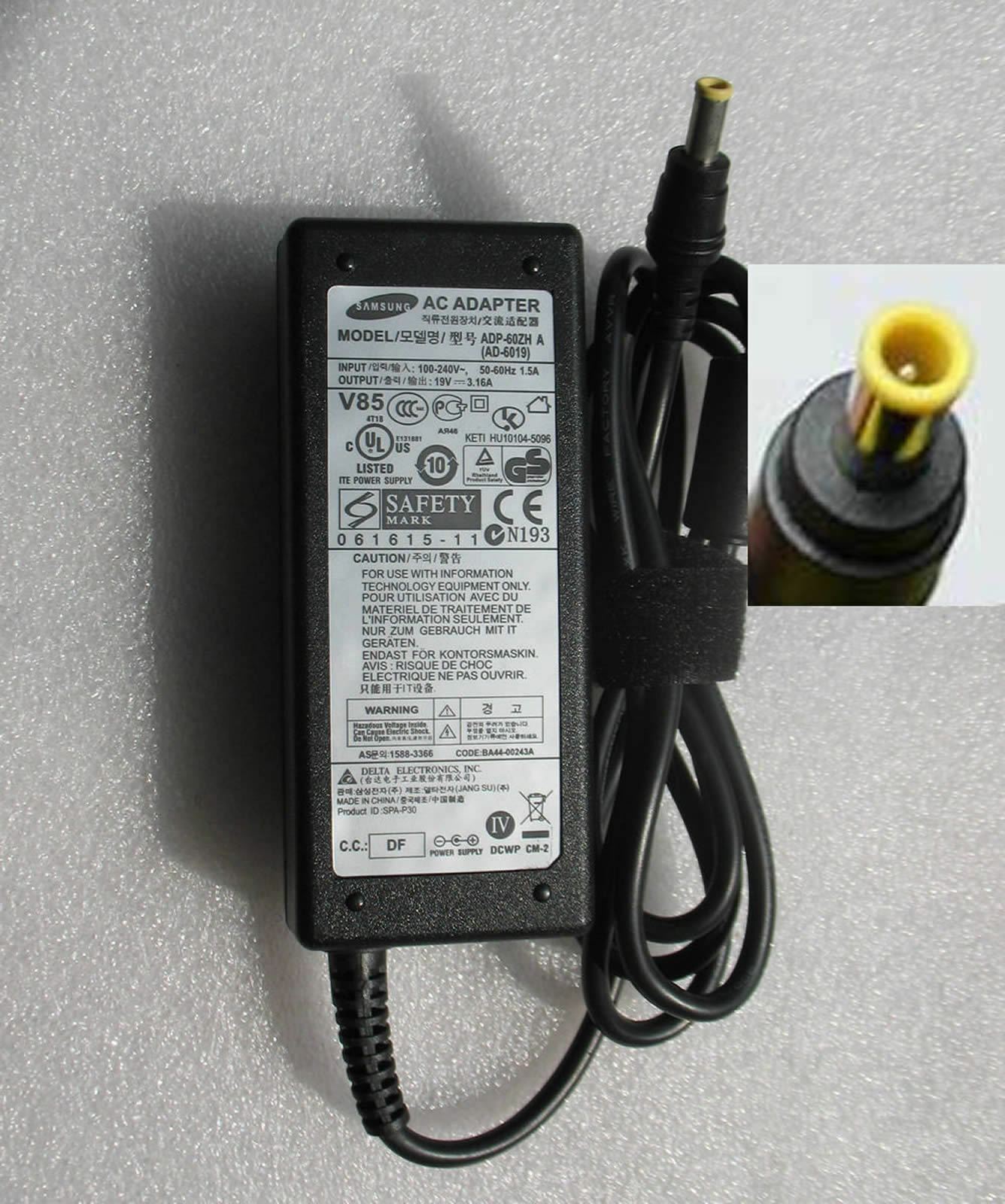 Original OEM Battery Charger Power Supply Samsung QX410-02/QX411-W02UB Notebook