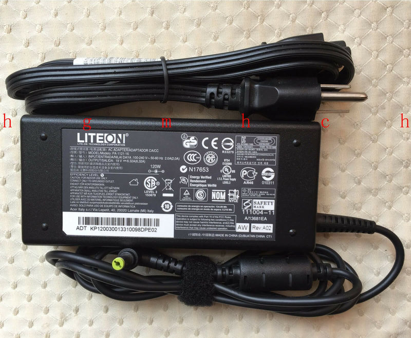 New Original Liteon Acer 120W 19V AC Adapter for Acer Aspire 8951G-263161.5TWnk