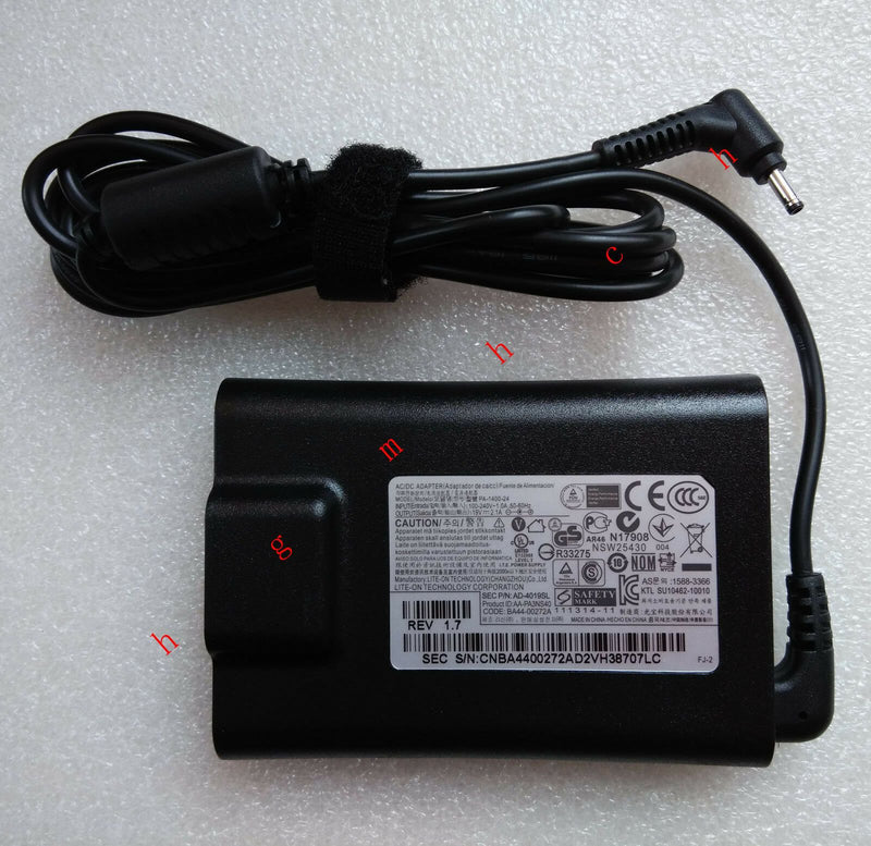 Original OEM 40W Slim AC Adapter for Samsung NP900X4C-A01US,AA-PA3NS40,AD-4019SL