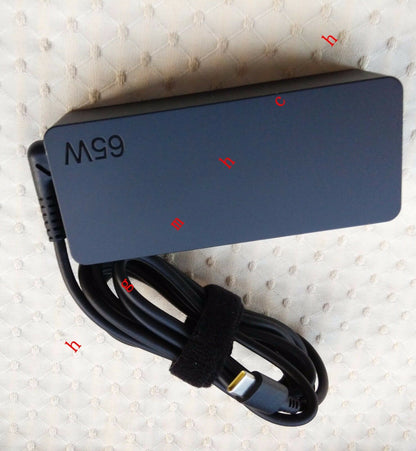 Original OEM Lenovo ThinkPad X1 Carbon 20HQ000EAU,ADLX65YDC3A,01FR030 AC Adapter