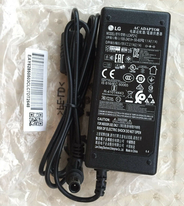 New Original LG AC/DC Adapter&Cord for LG 24MT55D,LCAP21,ADS-45SN-19-3,19040G TV