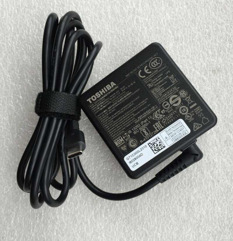 Original Toshiba Portege X20W-E-15G,X20W-E-10H PA5279E-1AC3 45W USB-C AC Adapter